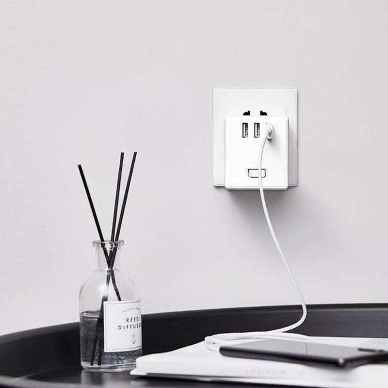 Xiaomi Mijia Rubik's Cube защита конвертера дизайн полосы 3USB разъем PD быстрое зарядное устройство подключаемый Электрический проводной преобразователь