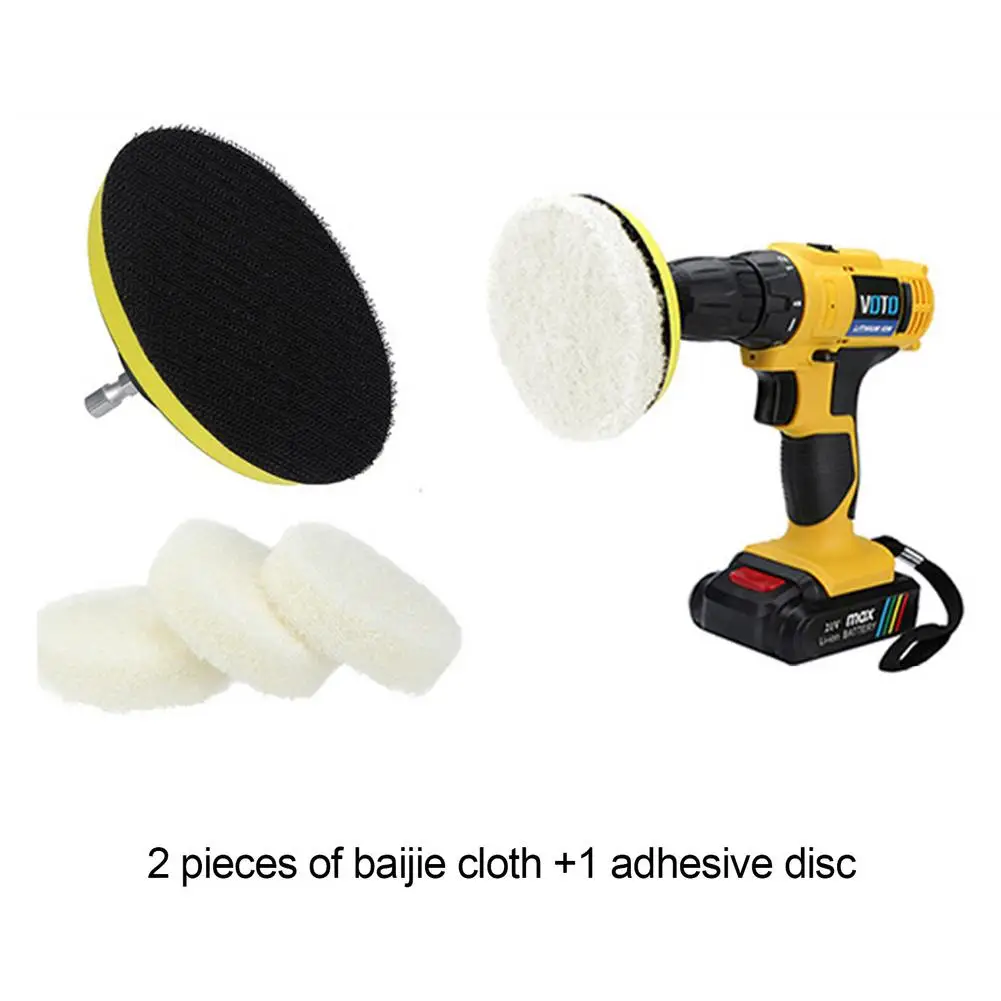 

Electric Drill Brush Replaceable Scouring Pad Set Power Scrubber Polishing Brush Kit Accessories For Carpet Glass Car Clean