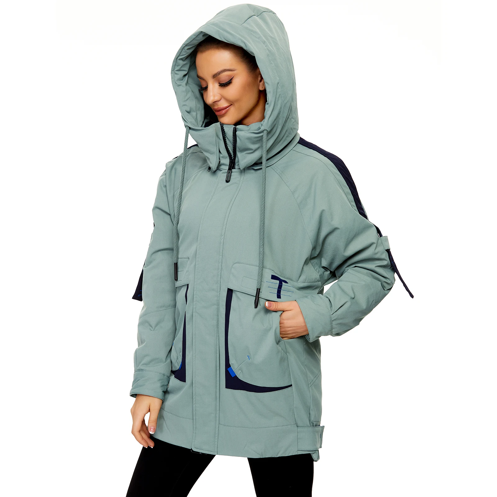 OUSLEE Coat Jacket Winter Women's Hooded Warm Parkas Bio Fluff Parka Coat Hight Quality Female New Winter Collection Hot