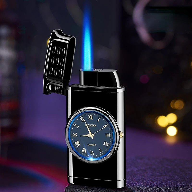 

Windproof Gas Lighter Multifunctional Watch Torch Turbo Lighter Cigar Smoking Lighters Metal Cigarette Lighters Gadgets for Men