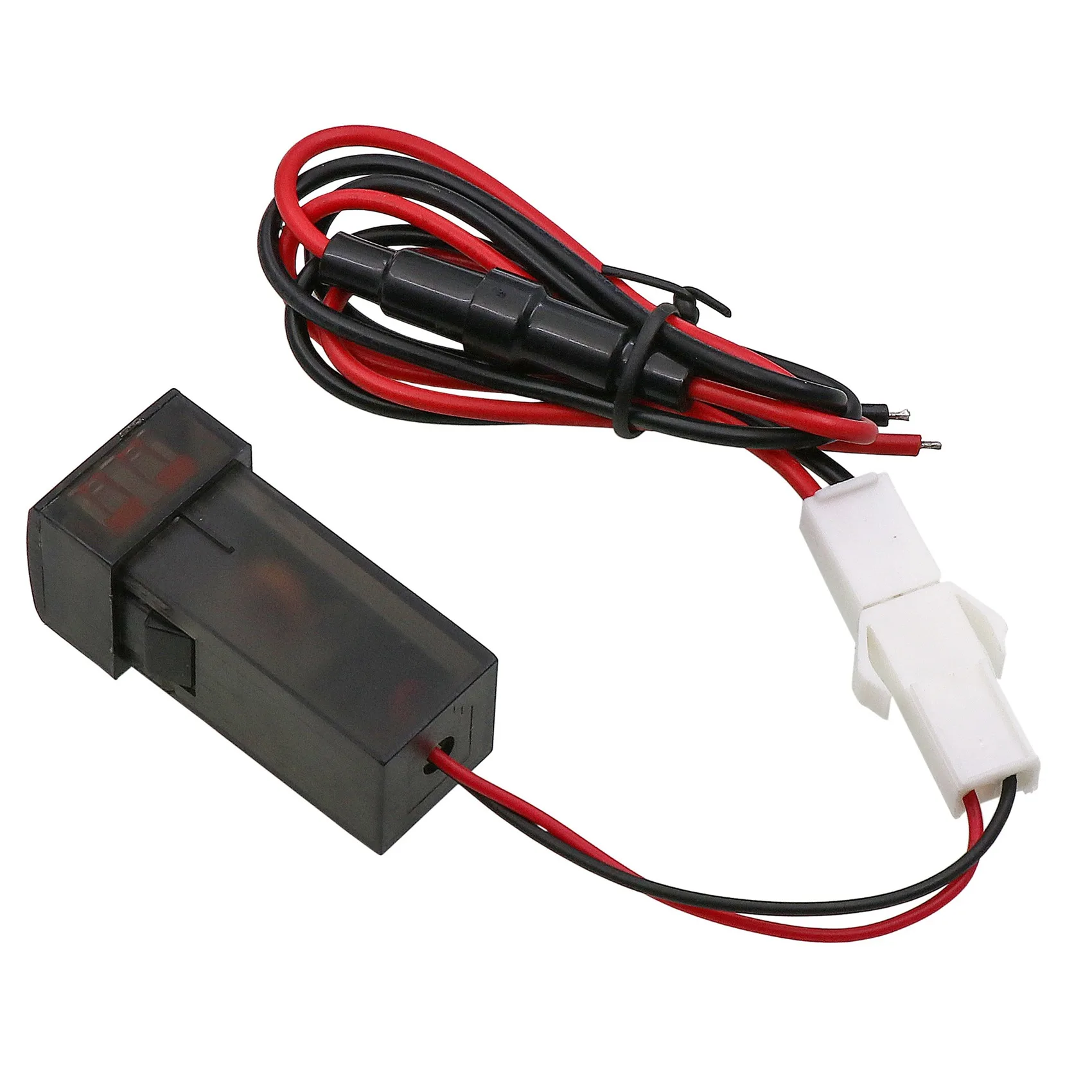 QC3.0 USB Interface Socket Fast Car Charger Voltage Display Battery Monitor for TOYOTA Camry Corolla Ralink Prado | Автомобили и