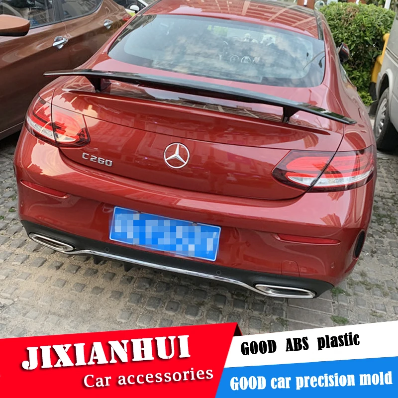 Спойлер для W205 Coupe 2015 2018 спойлер Mercedes Benz C class из АБС пластика цветное заднее крыло