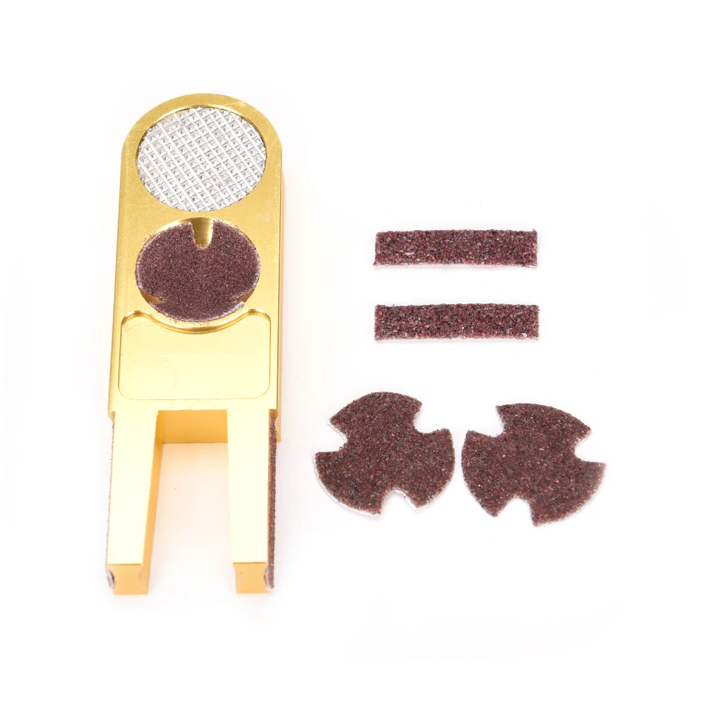 

Golden U-shape Snooker cue tip repairer tool Muti-functional Billiards Pool Cue Tip Trimmers