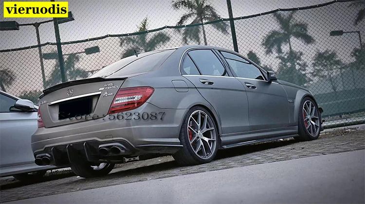 Задний спойлер из углеродного волокна для Mercedes C Class 4-Door W204 C204 S204 крыло утконоса C74