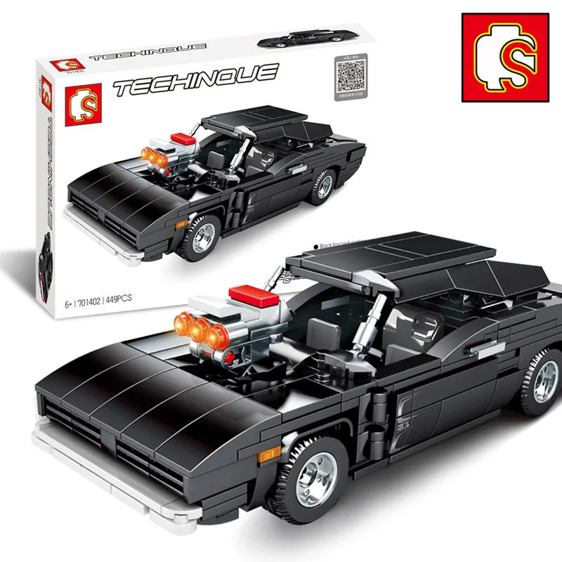 

SEMBO 449+PCS Technic Pull Back Supercar Building Blocks City Racing Car Vehicle DIY Model Kits For Boys Gifts