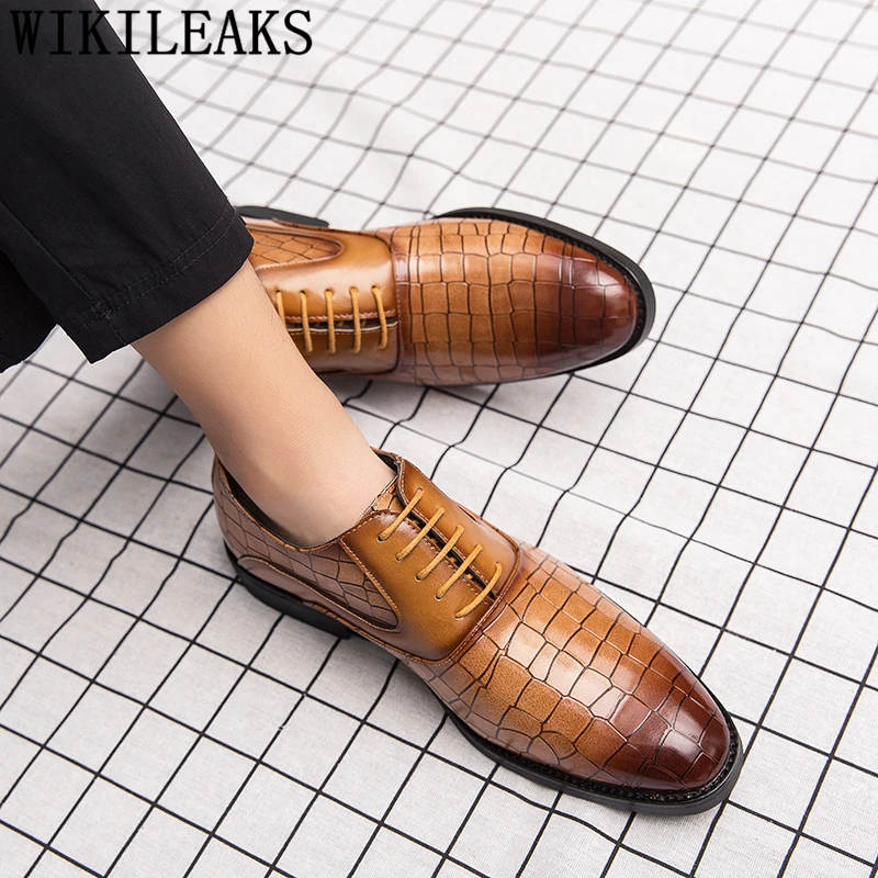 Туфли оксфорды мужские кожаные итальянские деловые дизайнерская модная