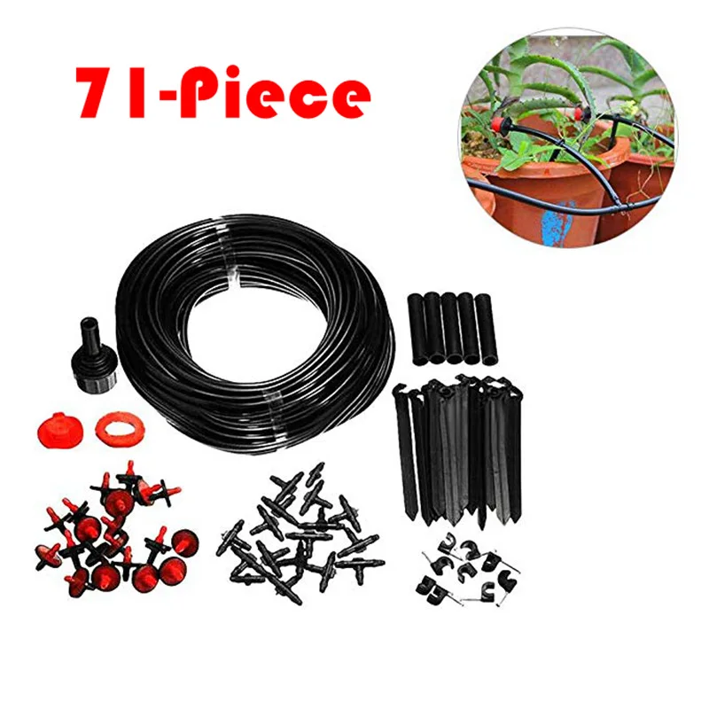 

23 м DIY микро система капельного орошения автоматический полив садовый шланг микро капельного полива наборы 71 шт. с регулируемыми капельника...