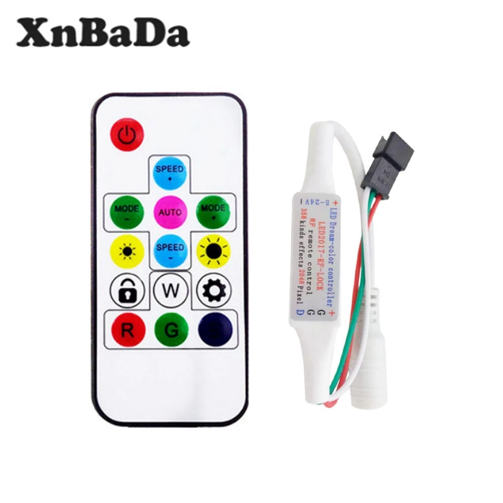 Светодиодные ленты светильник WS2812B WS2811 RGB светодиодный пульт дистанционного