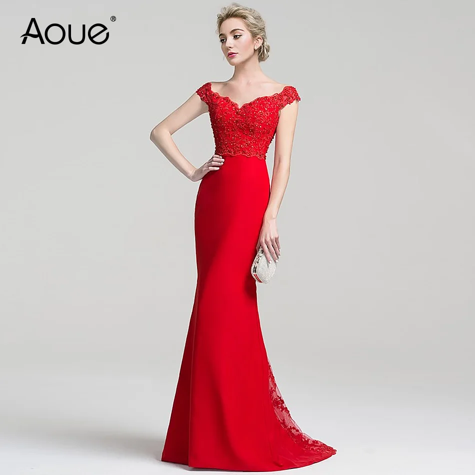 Женское шифоновое вечернее платье русалка длинное кружевное со шлейфом и