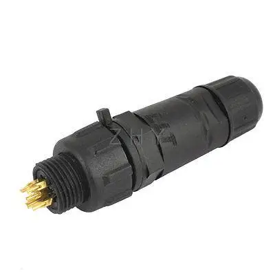 M14 5 Pins Панель крепление Водонепроницаемый разъём кабельный переходник IP67