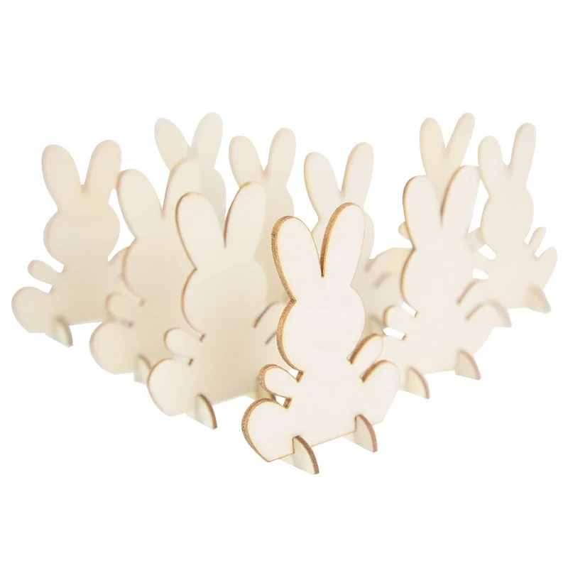 

10 шт., деревянные пасхальные украшения «сделай сам»