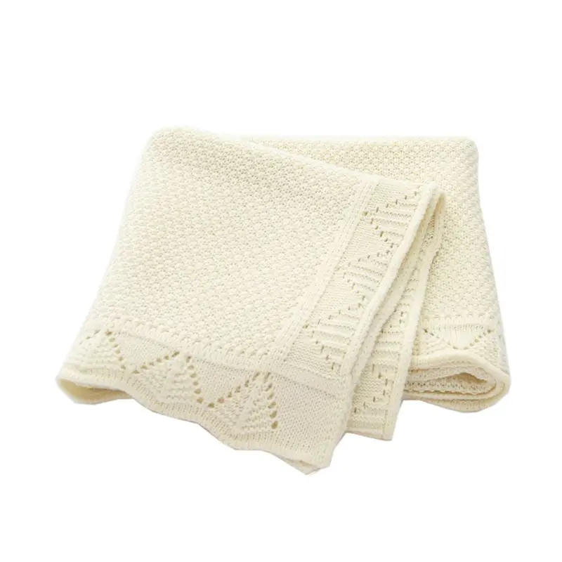 

Baby Blankets Knitted Newborn Soft Warm Swaddle Wrap Sleep Sacks 100*80cm Kids Bath Towels Children Outdoor Stroller