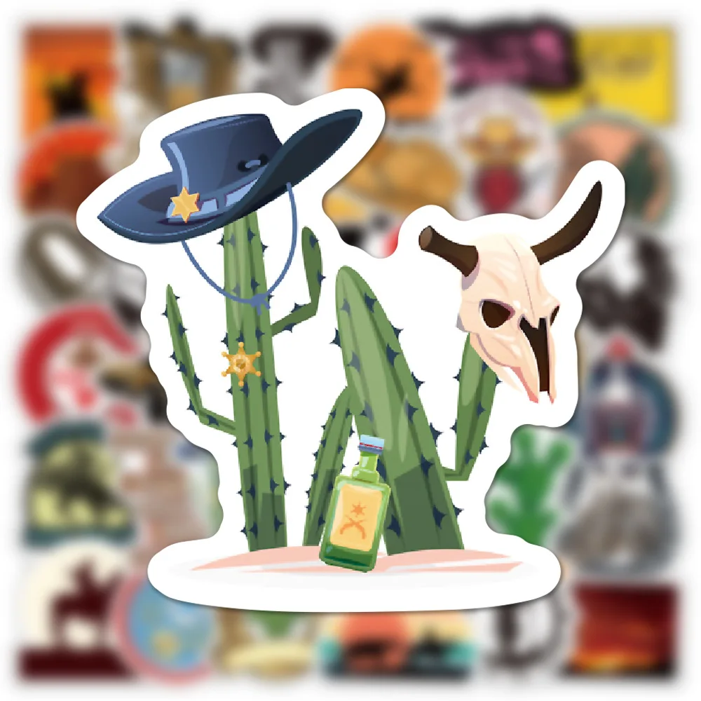 103050 pcs new western cowboy doodle stickers diy phone fridge laptop moto luggage skateboard helmet sticker decal kids toy free global shipping