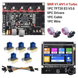 Материнская плата BIGTREETECH SKR V1.4 Turbo BTT SKR V1.4 + TFT35 E3 V3.0 Запчасти для 3D-принтера TMC2130 TMC2209 TMC2208 MKS CR10 Ender 3 V2