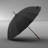 black umbrella wind resistant strong outdoor luxury umbrella long handle windproof large paraguas grande rain gear bg50rg
