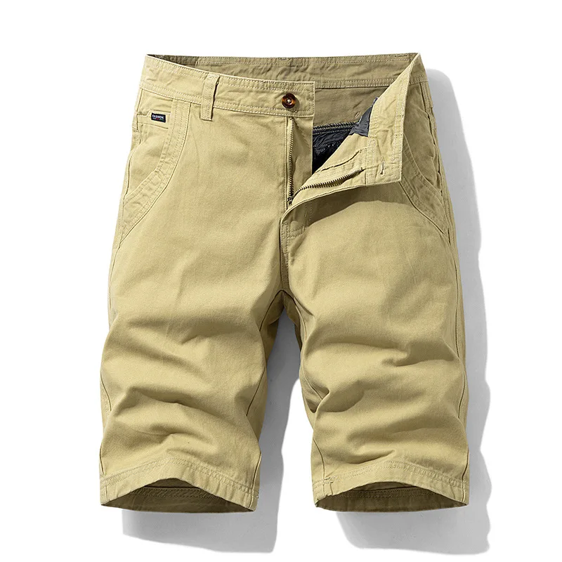 Red Cargo Shorts Men Cotton Bermuda Male New 2020 Summer Men's Baggy Military Zipper Pants Cheap Tactical | Мужская одежда