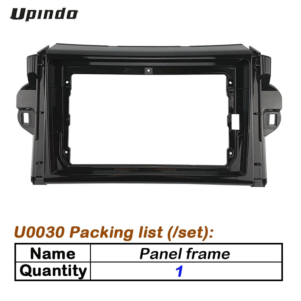 2 Din 9 дюймов Высококачественная Автомобильная панель Fascia Для Toyota Fortuner 2015-2018