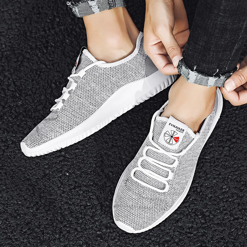

Men's Casual Shoes Sneaks Big Size47 Men's Vulcanize Shoes Mesh Breathable Comfortable White Running Shoes Fashion Walking Shoes