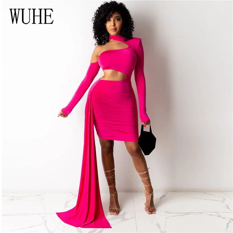 

Пикантное облегающее мини-платье KEXU с рюшами, женское элегантное винтажное плиссированное платье-карандаш для вечерние НКИ, ночного клуба