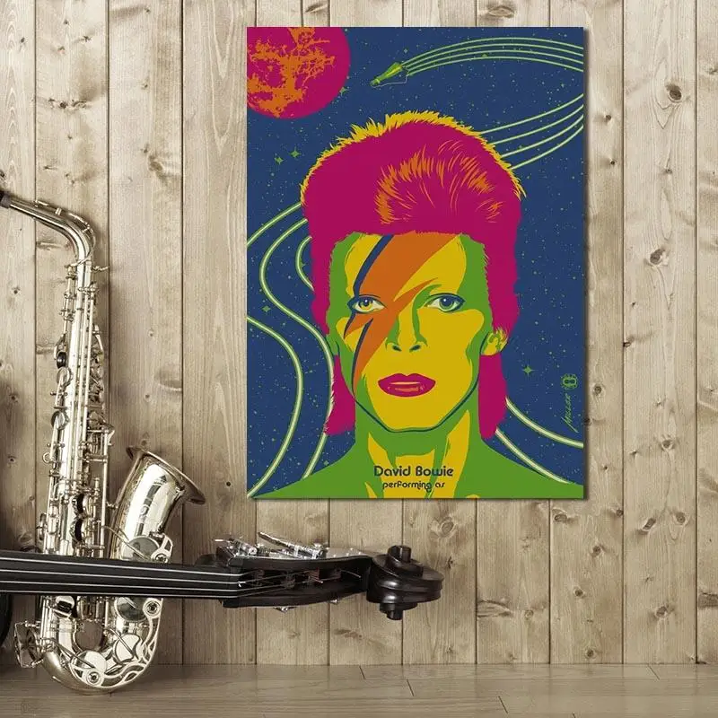 

David Bowie Poster Oil Painting Posters and Prints Wall Decor for Living Room Canvas Painting Wall Art Picture Home Dcor