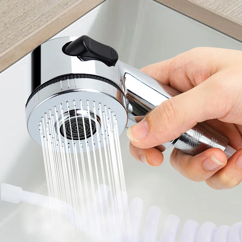 Смеситель с насадкой для душа набор распылителем коннектор мытья волос ручной