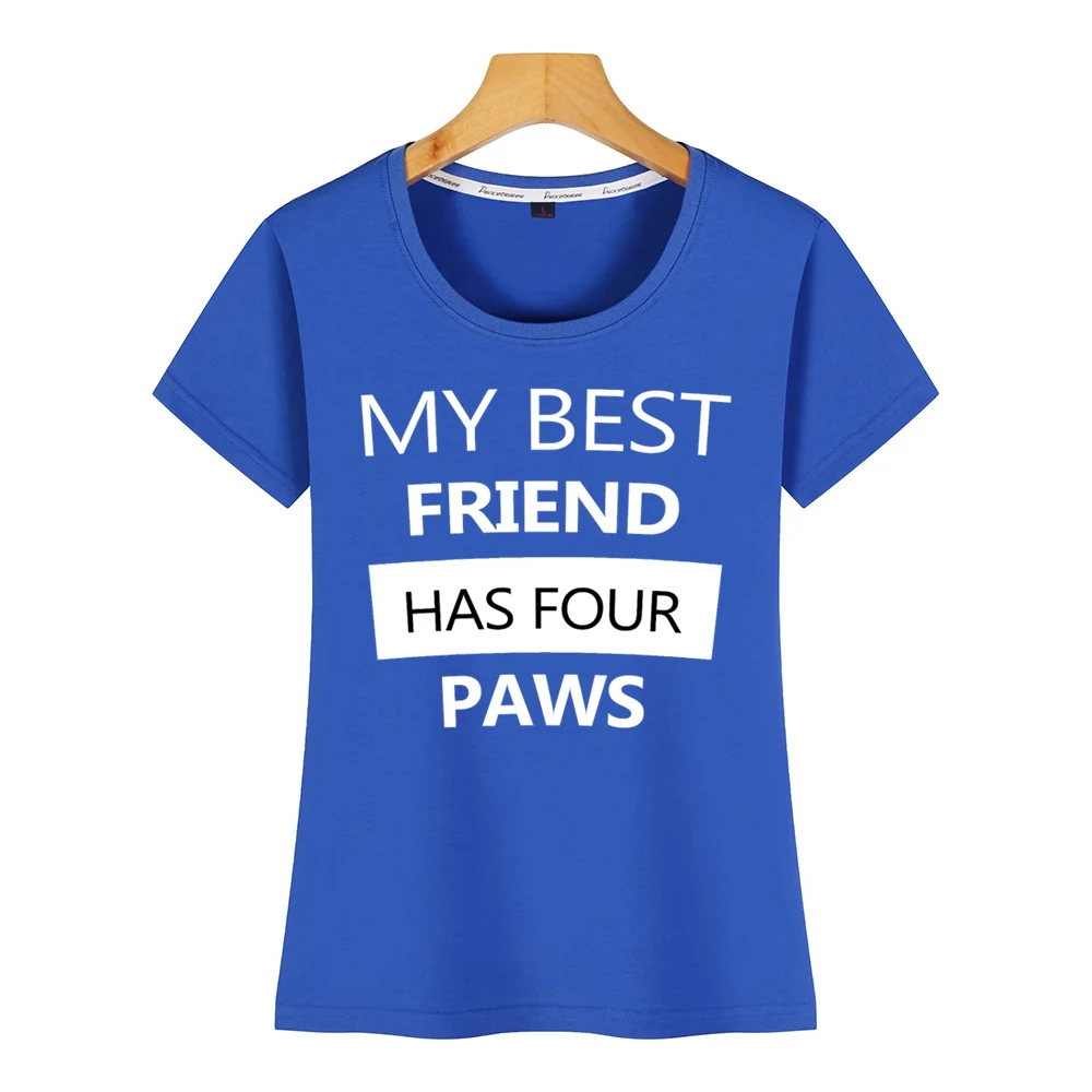 Женская футболка с четырьмя лапами my best friend's dark edit idea Humor белая хлопковая