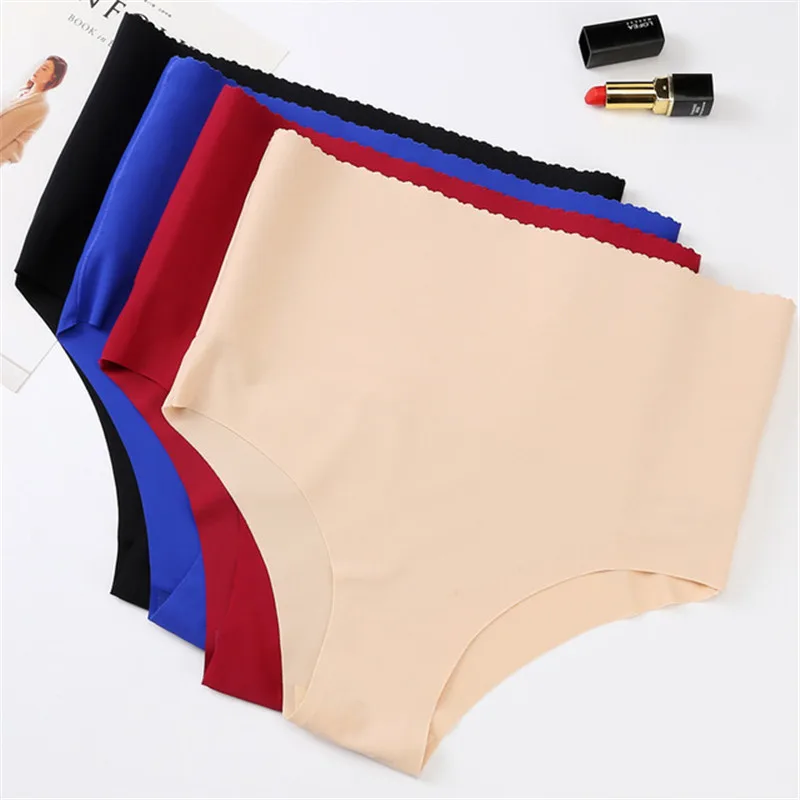 

Seamless Women's Underpant Comfort Underwear Skin-friendly One-piece Briefs Women Sexy High-Rise Panty Plus Size Lingerie