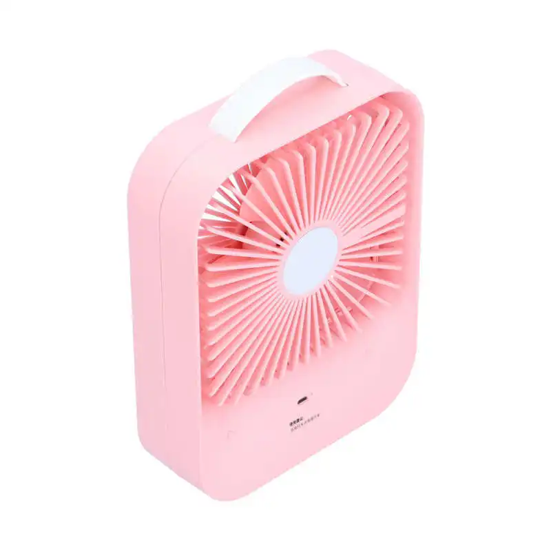 

Air Conditioner Portable Fan Desktop Fan Portable Mini USB Charging Stepless Speed Fan for Home Office Traveling Air