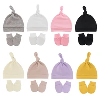 newborn baby hat with gloves cotton bonnet baby beanie hat new born gift for girls cap baby boy hat infant toddler accessories
