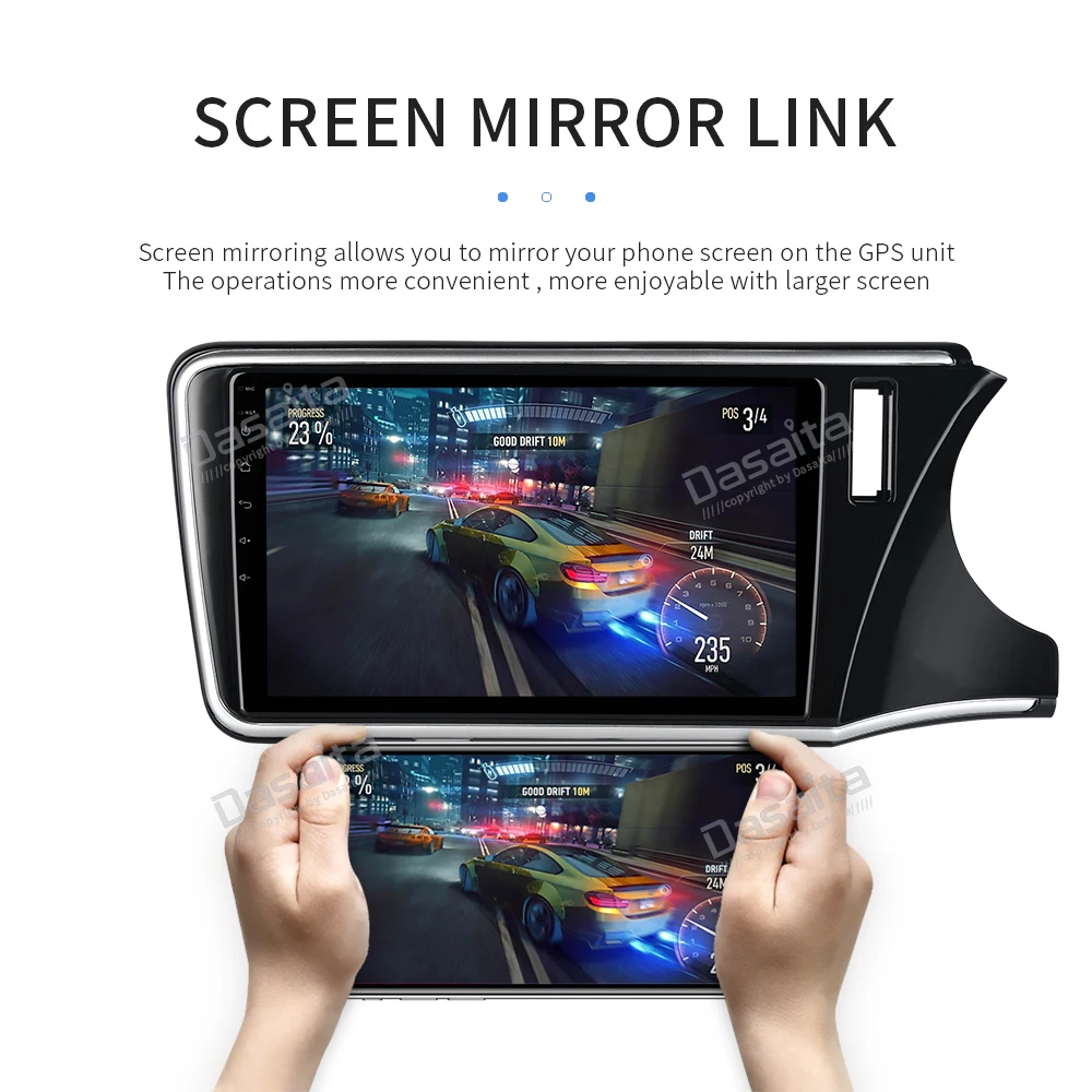 10," HD сенсорный экран Android 9,0 Восьмиядерный автомобильный стерео радио для Honda City RHD Авто головное устройство gps навигатор