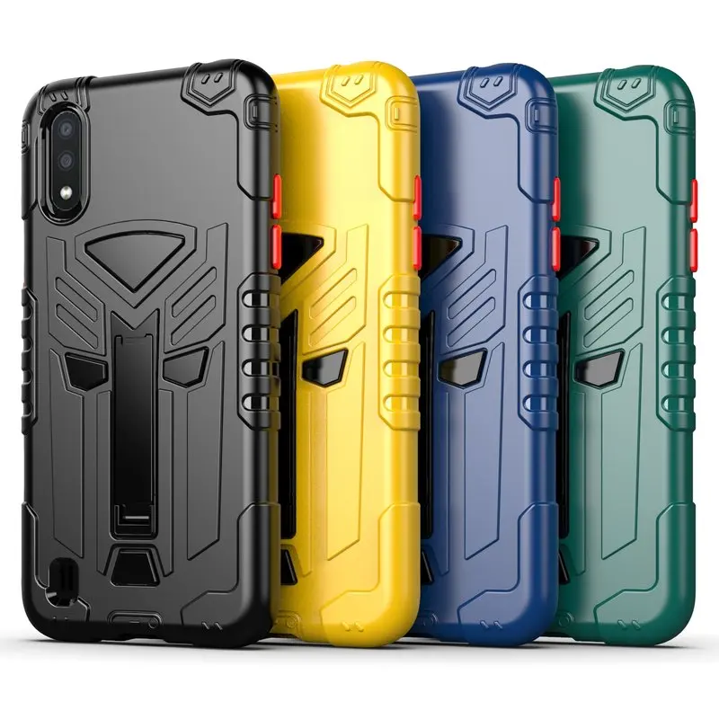 

Case For Samsung Galaxy A01 Soft Silicon + Hard PC Phone Case For Samsung A01 SM-A015F A015F A015 Luxury Armor Protection Cover