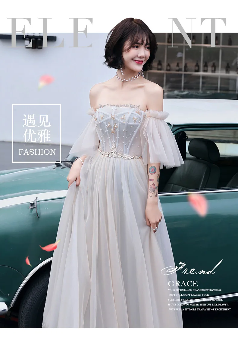 Платья подружек невесты на шнуровке Bateau вечерние платья для выпускного вечера А