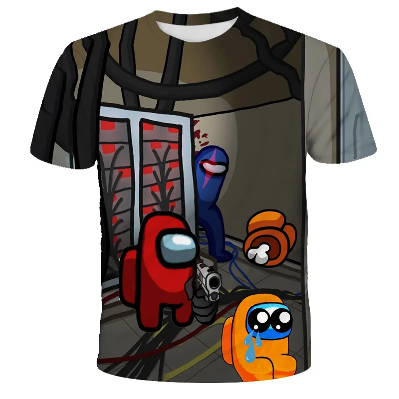 

Summer Game Among Us T Shirts Hip Hop Tops Tees Game operation Street Style T-shirt Funny Cartoon Anime T shirts Boy T Shirts