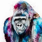 40x50 см бескаркасная DIY картина по номерам Зебра Ape животные на холсте картины по номерам домашнее украшение Минимализм стиль