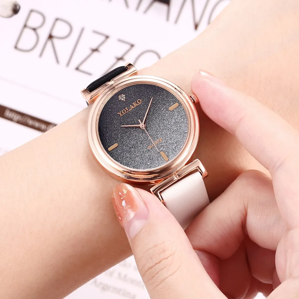 Хит продаж модные женские часы простой матовый инкрустированный алмазами ремень