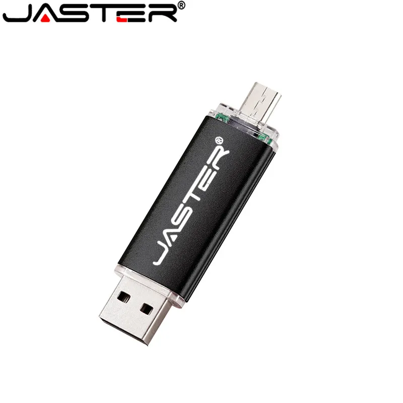 Высокоскоростной USB накопитель JASTER 2 в 1 OTG флеш 0 Флешка 64 ГБ 4 8 16 32 устройство