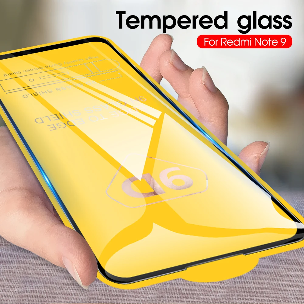 2 шт. 9D Защитное стекло для redmi note 9s xiaomi 9 pro max POCO X3 note9s 9Pro 10 Закаленное