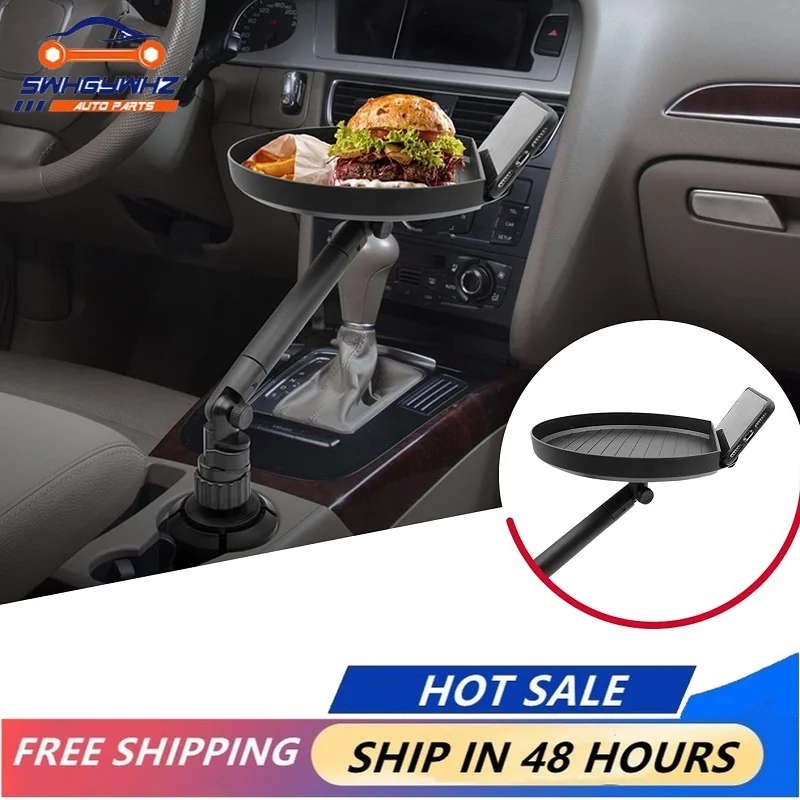 

Adjustable Cup Holder Tray for Car Tray Table-Perfect for Eating in Your Car Food Table or Sauce Holder for Most Cup Holders