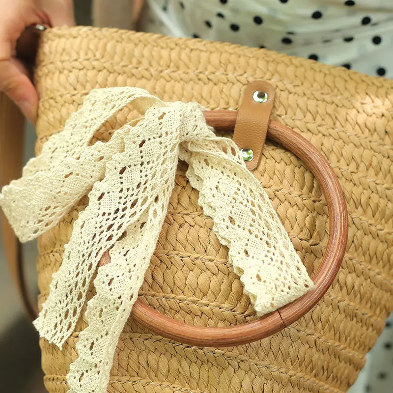 

Straw Bags Women 2020 Summer Hand Woven Rattan Bag Handmade Woven Purse Wicker Beach Bag Bohemia Bali Handbag Straw Beach Bags