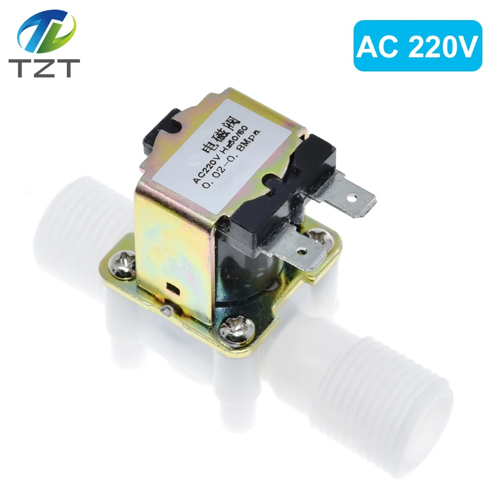 Пластиковый электромагнитный клапан 1/2 дюйма 12 В 24 220