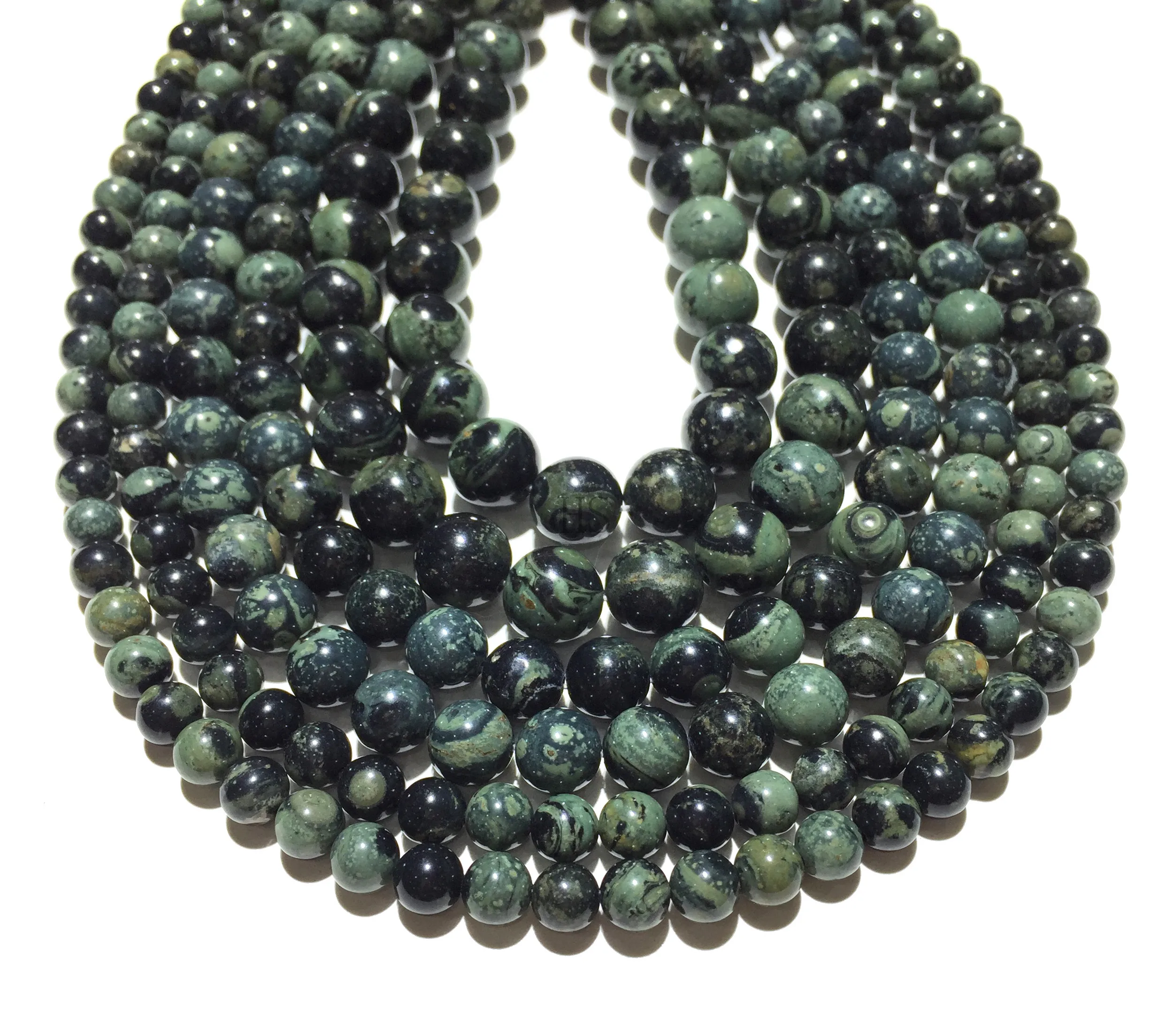 

Natural Stone Kambaba Jasper Round Loose Bead 15" Strand 4 6 8 10 12MM Pick Size DIY Jewelry Making Bracelet Necklace Accessorie