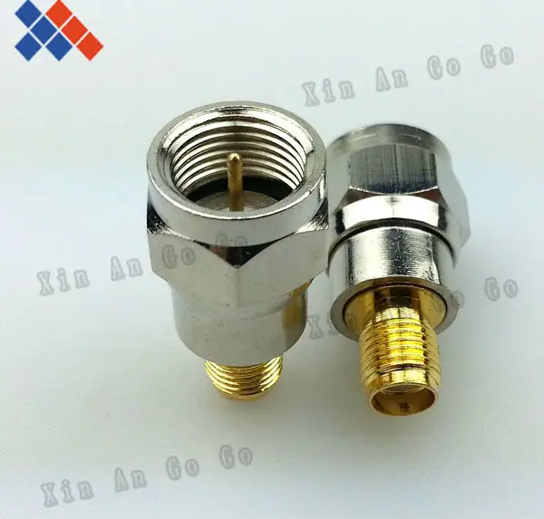 

Wholesale 50pcs RF adapter SMA female (hole) JACK to F male plug connector straight
