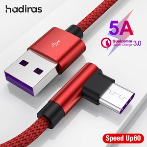 Сверхбыстрый зарядный кабель 5A USB C для Huawei P30 P20 Lite Xiaomi Mi 9 9T, USB Type C кабель для Samsung S8 S9 S10, зарядное устройство для телефона
