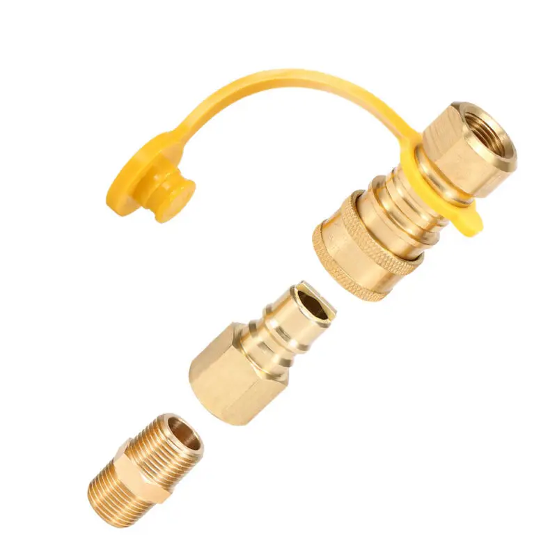 

Brass Connector 3/8-Inch NPT Natural Quick Fittings Connector Elements