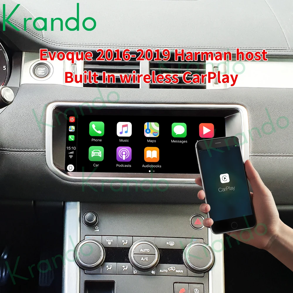 Автомобильный радиоприемник Krando Android 10 0 8G 128G 25 ''для Land Rover Evoque 2012-2018