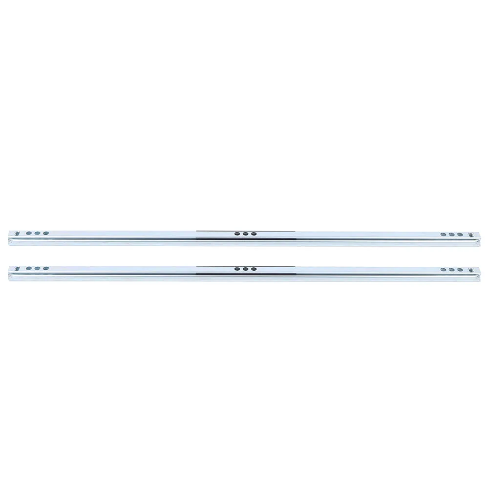 

2Pcs/Set 450x17mm Drawer Steel Ball Slide Rail Hardware Accessory for Cabinet Closets