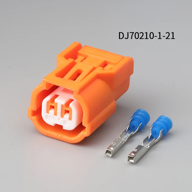 Комплект из 100 комплектов 2-сторонний Штекерный гнездовой разъем оранжевый