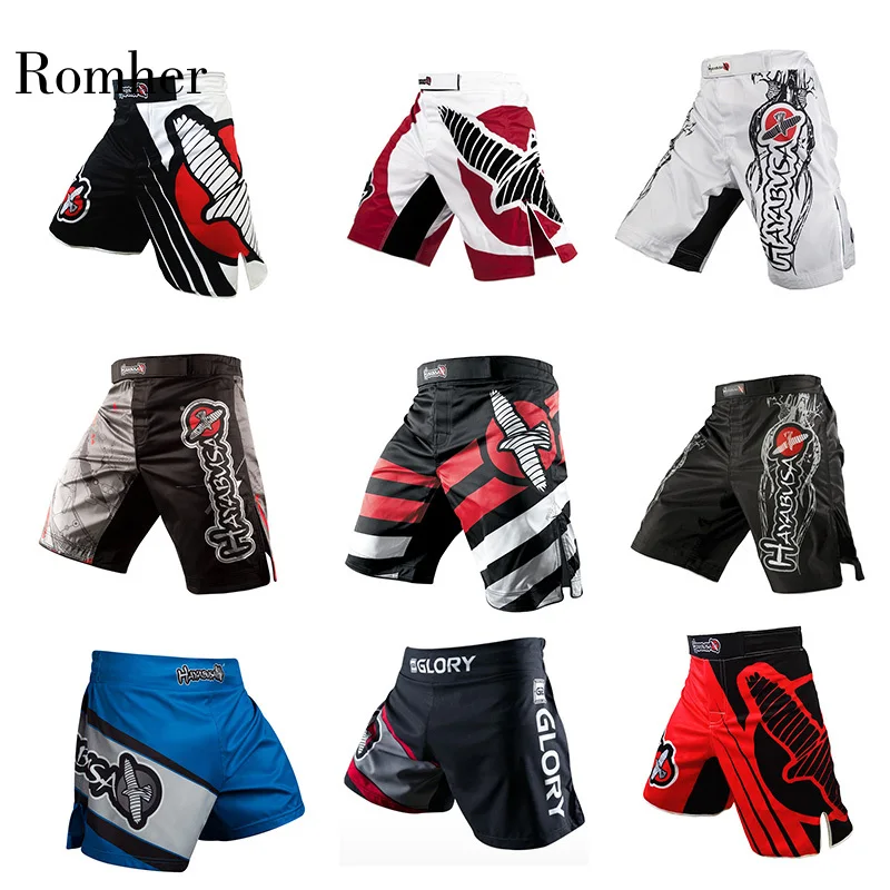 Профессиональные боксерские штаны для мужчин с принтом Шорты ММА дышащие бои