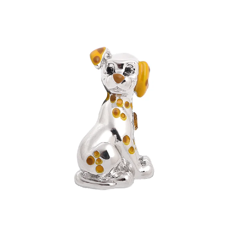 

Wuli&baby Enamel Lovely Dog Brooches For Women Men Spot Puppy Animal Party Casual Brooch Pin Gifts