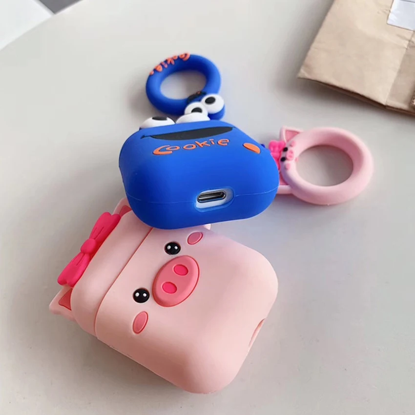 Чехол для Airpods, милые Мультяшные наушники, защитный чехол, роскошный силиконовый чехол для AirPods, Bluetooth, чехол для наушников s Для Air pods 2, чехол